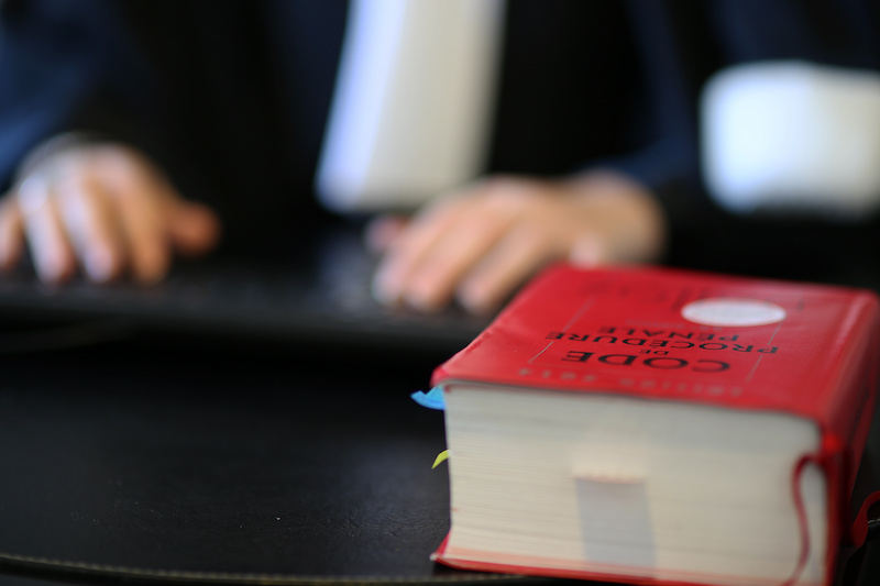 young woman lawyer at work